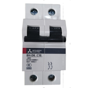 Cầu dao MCB Mitsubishi BH-D6 2P 4A TYPE C N
