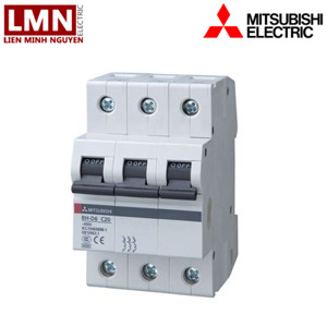 Cầu dao MCB Mitsubishi BH-D6 C N - 20A 6kA 3P