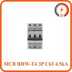 Cầu dao MCB Mitsubishi BHW-T4 - C63 4.5kA 3P