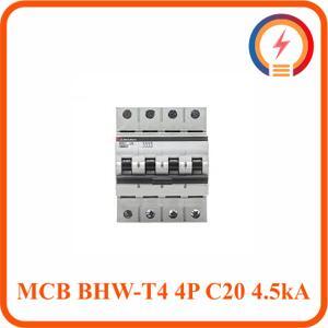 Cầu dao MCB Mitsubishi BHW-T4 - C20 4.5kA 4P