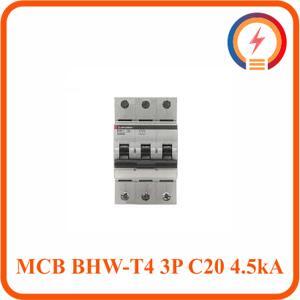 Cầu dao MCB Mitsubishi BHW-T4 - C20 4.5kA 3P