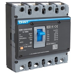 Cầu dao MCCB Chint NXM-125S/4300-80, 25KA, 4P