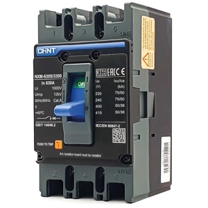 Cầu dao MCCB Chint NXM-630S/3300-630, 50KA, 3P