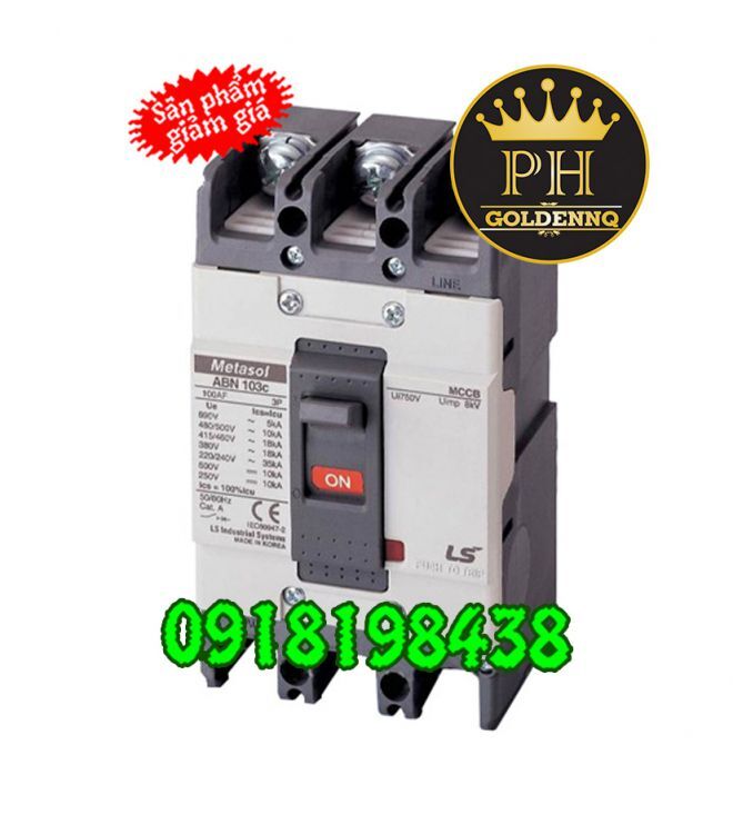 Cầu dao MCCB LS ABN103c - 20A 22kA 3P