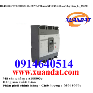 Cầu dao MCCB LS ABS803c - 500A 75kA 3P