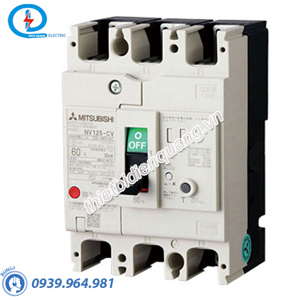 Cầu dao MCCB Mitsubishi NF125-CV - 80A 10kA 3P