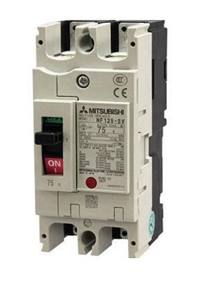 Cầu dao MCCB Mitsubishi NF125-CV - 75A 30kA 2P
