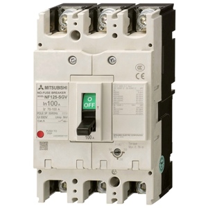 Cầu dao MCCB Mitsubishi NF125-SGV - 100A 36kA 3P