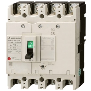 Cầu dao MCCB Mitsubishi NF125-SGV - 63A 36kA 4P