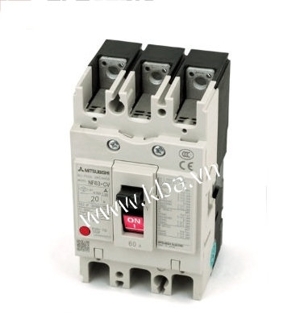 Cầu dao MCCB Mitsubishi NF63-CV - 20A 5kA 3P