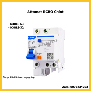 Cầu dao RCBO Chint NXBLE-32 1P+N 20A