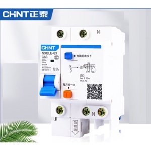 Cầu dao RCBO Chint NXBLE-32 1P+N 10A