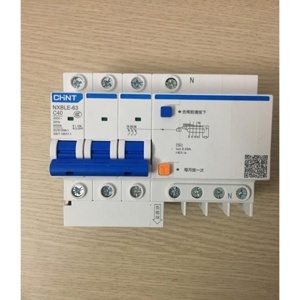 Cầu dao RCBO Chint NXBLE-63 3P+N 40A