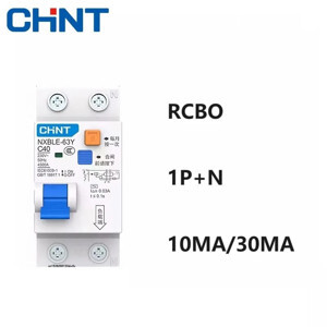 Cầu dao RCBO Chint NXBLE-63Y - 1P+N 10A 30mA