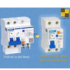 Cầu dao RCBO Chint NXBLE-63Y - 1P+N 63A 30mA