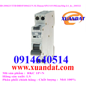 Cầu dao RCBO LS RKC - 1P+N 6A 6kA