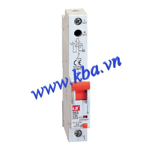 Cầu dao RCBO LS RKS - 1P+N 20A 10kA