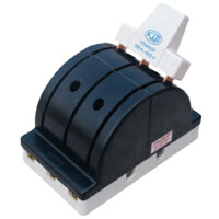 Cầu dao sứ 3 pha đảo chiều 60A-3P, 2 ngả cực đúc, kẹp đồng đế sứ chống cháy