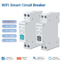 Cầu dao thông minh Wifi 63A 1P điều khiển bằng điện thoại qua nhiều ứng dụng át wifi cb wifi
