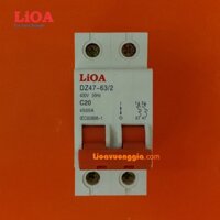 Cầu dao tự động (APTOMAT) LiOA 20A loại 2 cực - MCB2020-4.5