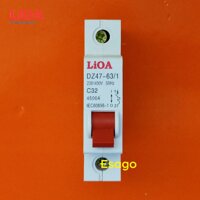 Cầu dao tự động (APTOMAT) LiOA 32A loại 1 cực - MCB1032-4.5