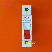 Cầu dao tự động (APTOMAT) LiOA 40A loại 1 cực - MCB1040-4.5