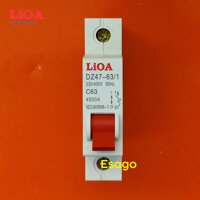 Cầu dao tự động (APTOMAT) LiOA 63A loại 1 cực - MCB1063-4.5