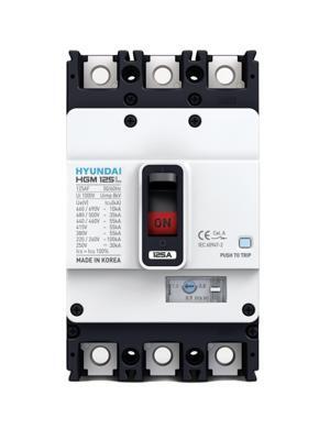 Cầu dao tự động (aptomat) MCCB Hyundai HGM125L-F 3P 125A