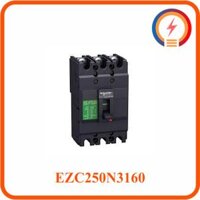 Cầu Dao Tự Động Dạng Khối MCCB 3P 160A 25kA 415V EZC250N3160 Schneider
