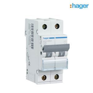 Cầu dao tự động loại nhỏ 2P 25A 6KA Hager MU225A