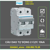 Cầu dao tự động, MCB 10kA loại 2 cực 2P aptomat(át tô mát) 1 pha 80A 100A 125A  HAGER- GIAQUI_store