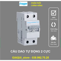 Cầu dao tự động MCB 6kA loại 2 cực 2P aptomat (át tô mát) 1 pha 6A10A 16A 20A 25A 32A 40A 50A 63A HAGER- GIAQUI_store