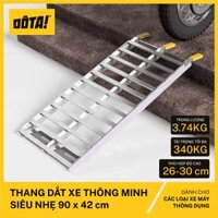 Cầu Dắt Xe Máy - Thang Dắt Xe Thông Minh Siêu Nhẹ cho thềm cao từ 6.5 đến 40 cm - dài 90 cm