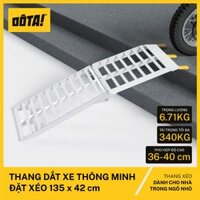 Cầu Dắt Xe Máy - Thang Dắt Xe Thông Minh Đặt Xéo cho thềm cao từ 21 đến 55 cm - Dài 135 cm