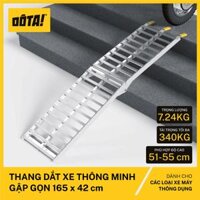 Cầu Dắt Xe Máy - Thang Dắt Xe Thông Minh Gập gọn cho thềm cao từ 26 đến 75 cm - Dài 165 cm