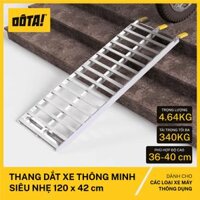 Cầu Dắt Xe Máy - Thang Dắt Xe Thông Minh Siêu Nhẹ cho thềm cao từ 6.5 đến 40 cm - dài 120 cm