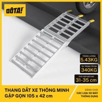 Cầu Dắt Xe Máy - Thang Dắt Xe Thông Minh Gập gọn cho thềm cao từ 26 đến 75 cm - Dài 105 cm