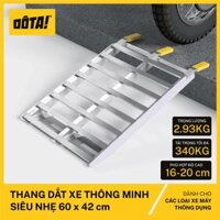 Cầu Dắt Xe Máy - Thang Dắt Xe Thông Minh Siêu Nhẹ cho thềm cao từ 6.5 đến 40 cm - dài 60 cm