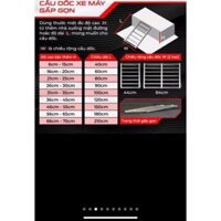 Cầu Dắt Xe Máy Thông Minh Gập Gọn (cho thềm cao từ 6cm-35cm) [BC shop] (Shop BC) ..