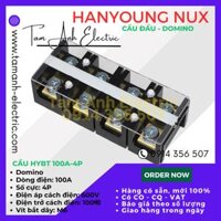 Cầu đấu Domino HYT-1004 HanYoung Hàn Quốc - Cầu Domino HYT 100A 4P HanYoung - Cầu 100A 4 mắt Hàn Quốc