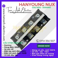 Cầu đấu Domino HYT-2004 HanYoung Hàn Quốc - Cầu Domino HYT 200A 4P HanYoung - Cầu 200A 4 mắt Hàn Quốc