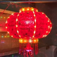 Cầu Điện Kim cuong  Đèn Lồng Điện Tư  Quay 360 Độ Trang Trí Ngày TẾT