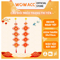 Câu Đối Treo Trang Trí Ngày Tết - Liễn Treo Tết Mang Lại May Mắn Thịnh Vượng Trong Năm Mới 24x113cm