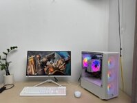 CẤU HÌNH 𝟔𝐭𝐫𝟔: - CPU Intel i5-9400F (12T) - RAM 16GB bus 3200 - VGA GTX 1660Ti 6GB - Main H310 - SSD 240GB - Nguồn VSP 550W - Tản nhiệt Jonsbo CR-1200 - Case mặt kính