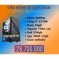 CẤU HÌNH I7 VGA 12GB TẶNG BỘ PHÍM CHUỘT NEW CHÍNH HÃNG