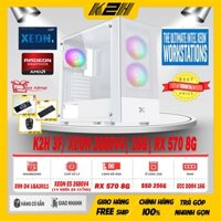 CẤU HÌNH TỐI ƯU | XEON E5 2680V4/ RAM ECC DDR4 16G/ VGA RX 570 8G/ SSD 256G/ PSU 550W + CASE KÍNH TẶNG 3 FAN LED