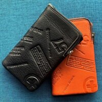 Câu lạc bộ hàng hóa bằng da Naruto XH108 XH TOUGH Nam Ví ngắn vừa in họa tiết cổ điển Da thật căng thẳng Lớp đầu tiên Ví da bò dung tích lớn Khe cắm nhiều thẻ
