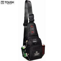 Câu lạc bộ hàng hóa bằng da Naruto TOUGH 8004 Hợp thời trang Màu đen tinh khiết Túi đeo ngực nam đa chức năng Giải trí ngoài trời Ba lô thể thao nam Túi đeo vai một vai thời trang 1026