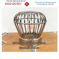 Cầu lưới chắn rác inox 304 dày D90 KAG-QC301