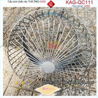 Cầu lưới chặn rác inox sus 304 thả ống DN400 KAG-QC111